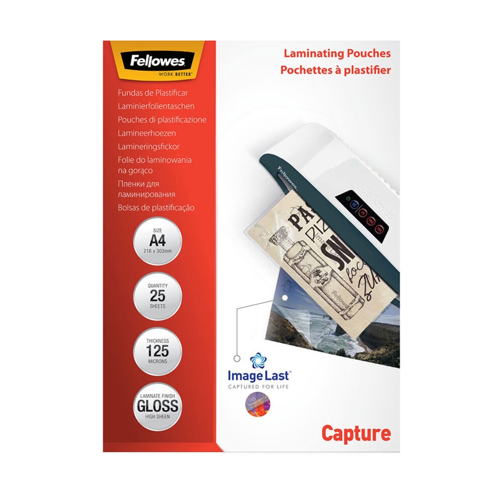 Bolsa De Plastificacáo Fellowes 1X25