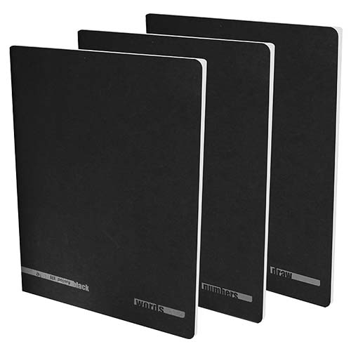 [1474] Caderno A5 Capa Preta