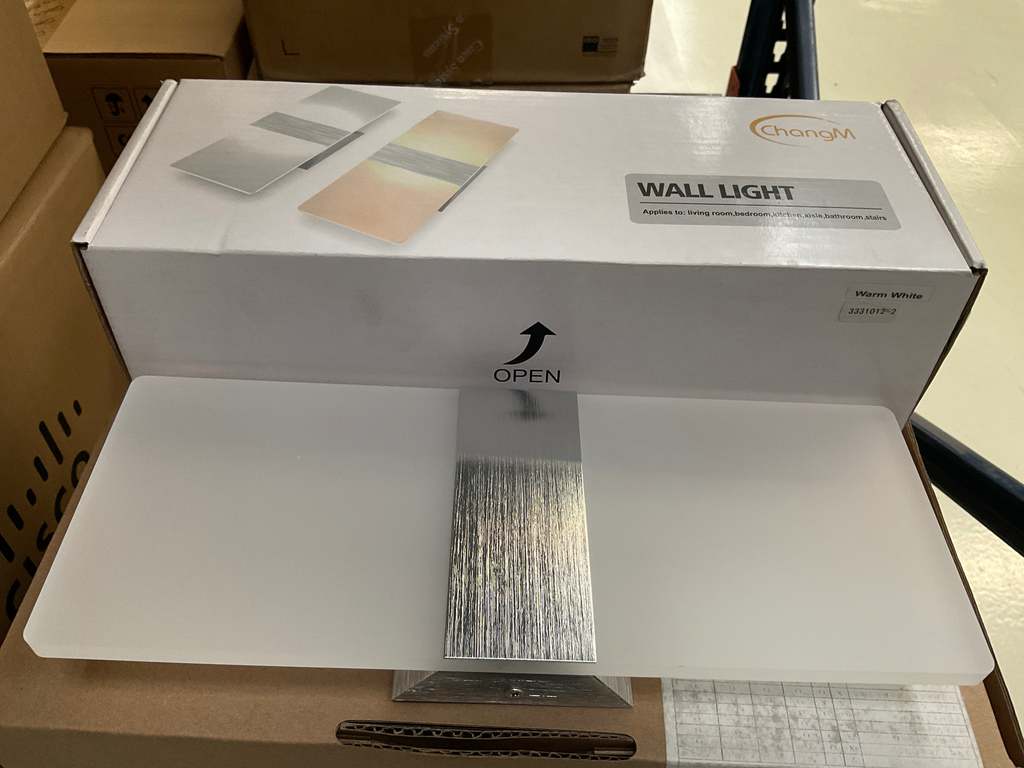 LUMINÁRIA DE PAREDE LED CHANGM \ WARM WHITE